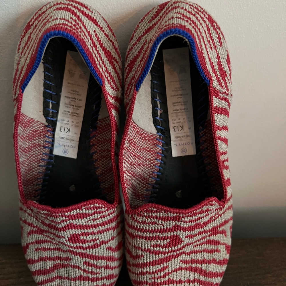 Kids Zebra Rothys (K13) - Picture 3 of 10